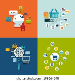 Set of business icons