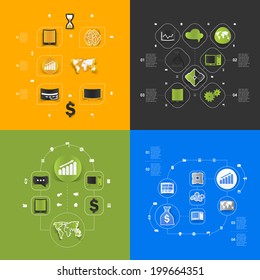 Set of business icons