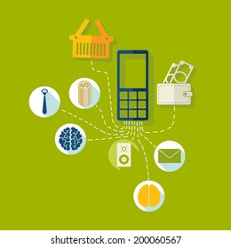 Set of business icons