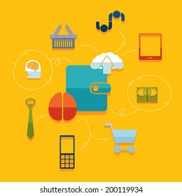 Set of business icons