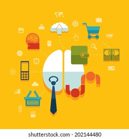 Set of business icons