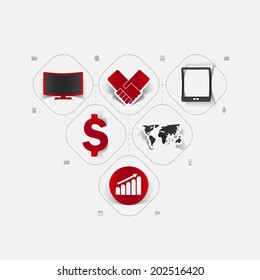 Set of business icons