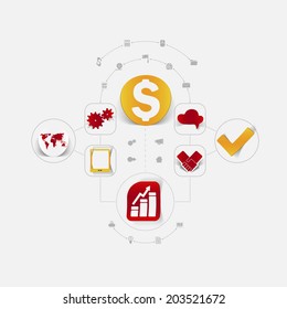 Set of business icons