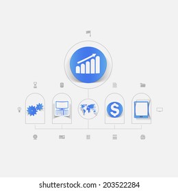 Set of business icons