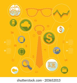 Set of business icons