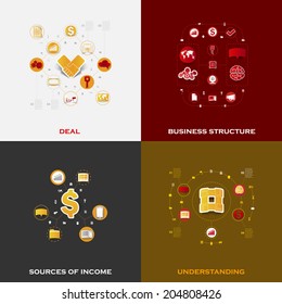 Set of business icons