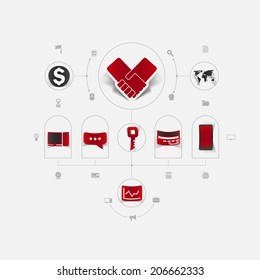 Set of business icons