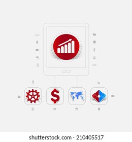 Set of business icons