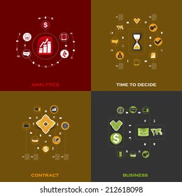 Set of business icons