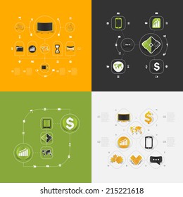 Set of business icons