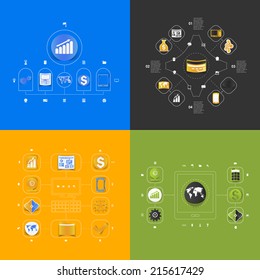 Set of business icons