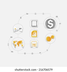 Set of business icons