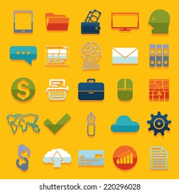Set of business icons