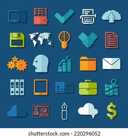 Set of business icons