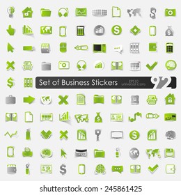 Set of business icons