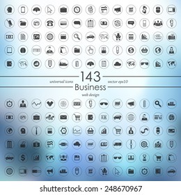 Set of business icons