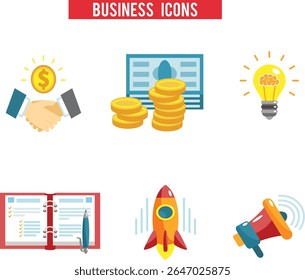set of business icons .