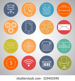 Set of business icons