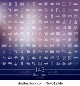 Set of business icons