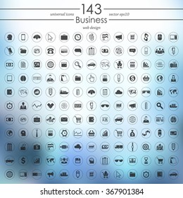 Set of business icons