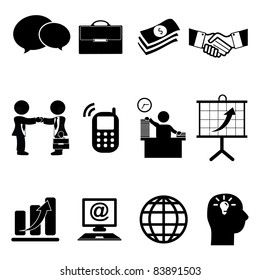 Set of business icons