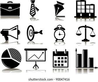 Set of business icons