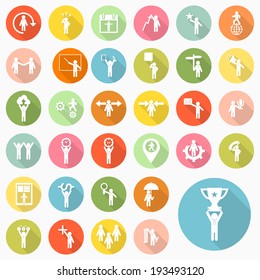 Set of business icons design