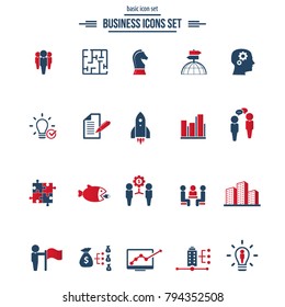 Set of business icons for internet marketing and services