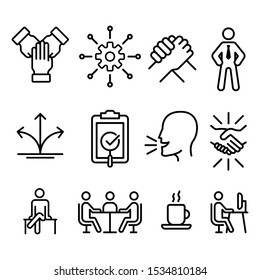 Set of business icons - vector eps