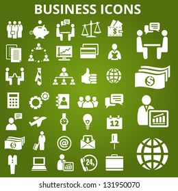 Set of business icons. Vector illustration