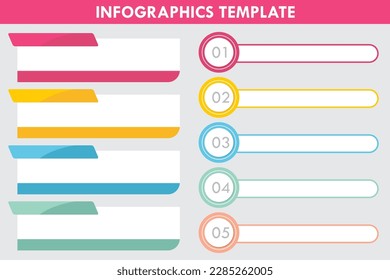 Set of Business infographic template Vector illustration