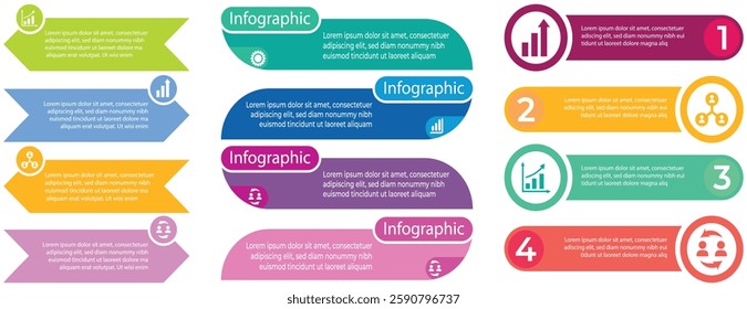Set of Business infographic template  vector illustrasion.    
