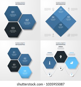 Set of Business Infographics design template illustration. Vector eps10. Modern minimal and clean. Premium design set elements for web graphic presentation