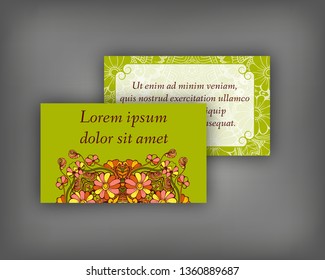 Set of business, invitation, save the date card template, abstract elegant pattern vector design editable. Hand drawn background. Mandala design