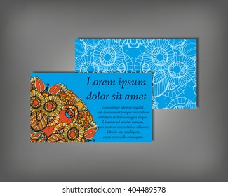 Set of business, invitation, save the date card template, abstract elegant pattern vector design editable. Hand drawn background. Mandala design