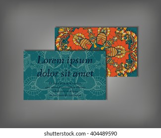 Set of business, invitation, save the date card template, abstract elegant pattern vector design editable. Hand drawn background. Mandala design