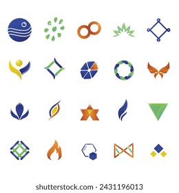 Set of Business Logo Icon Symbol