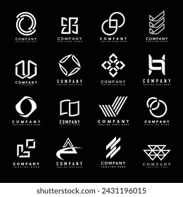 Set of Business Logo Icon Symbol