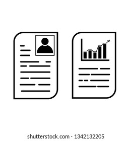 Set of Business paperwork document report files vector flat icon workplace in office and earth world flat. illustration isolated for graphic business paper sheet and information concept