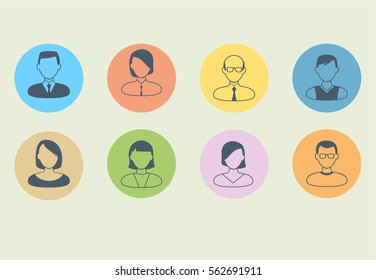 Set business people