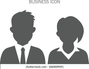 Set of business people avatar profile picture set including males & females isolated on white background. Businesswoman and businessman avatar profile picture . People profile silhouettes.