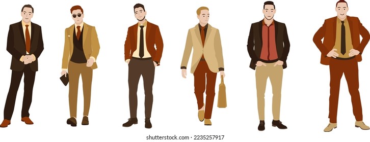 conjunto de vectores de gente de negocios