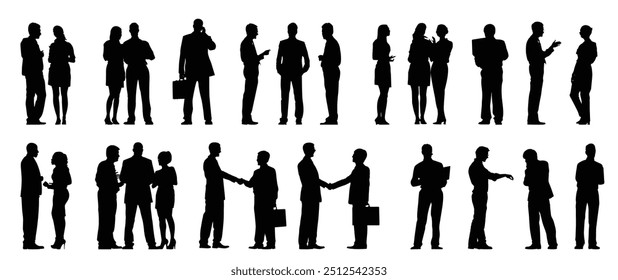 Set of business people Vector 