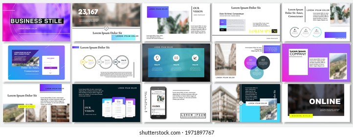 Set of business plan presentation template. Social media pack. Easy use in modern blog posts or Editable simple info banner, trendy book. For app, digital display style. Bright web flyer work. a4. ppt