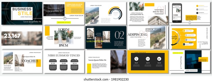 Set of business plan presentation template. Social media pack. Easy use in modern blog posts or Editable simple info banner, trendy book. For app, digital display style. Bright web flyer work. a4
