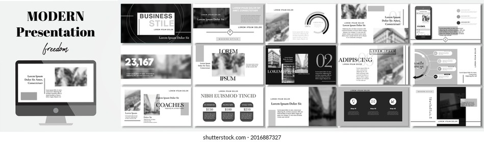 Set of business plan presentation template. Social media pack. Easy use in modern blog posts, Editable simple info banner, trendy book. For app, digital display style. Bright web A4 flyer work WEBINAR