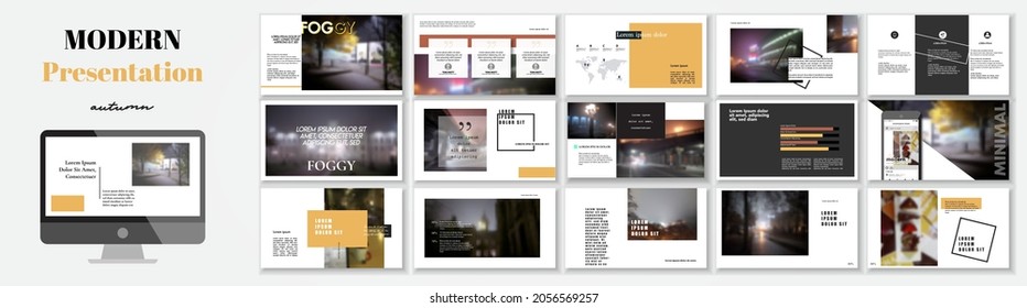 Set of business plan presentation template. Social media pack. Easy use in modern blog posts or Editable simple info banner, trendy book. For app, digital display style. Bright web flyer work. a4. ppt