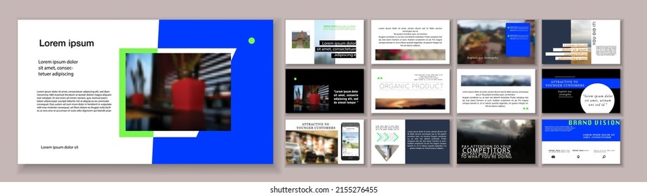 Set of business plan presentation template. Social media pack. Easy use in modern blog posts or Editable simple info banner, trendy book.  Bright web flyer work. For app, digital display style.