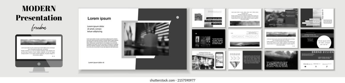 Set of business plan presentation template. Social media pack. Easy use in modern blog posts or Editable simple info banner, trendy book.  Bright web flyer work. For app, digital display style.