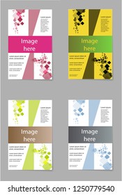 Set of Business presentation slides templates from infographic elements. Can be used for presentation, flyer , brochure, corporate report, marketing, advertising, report, banner, booklet.